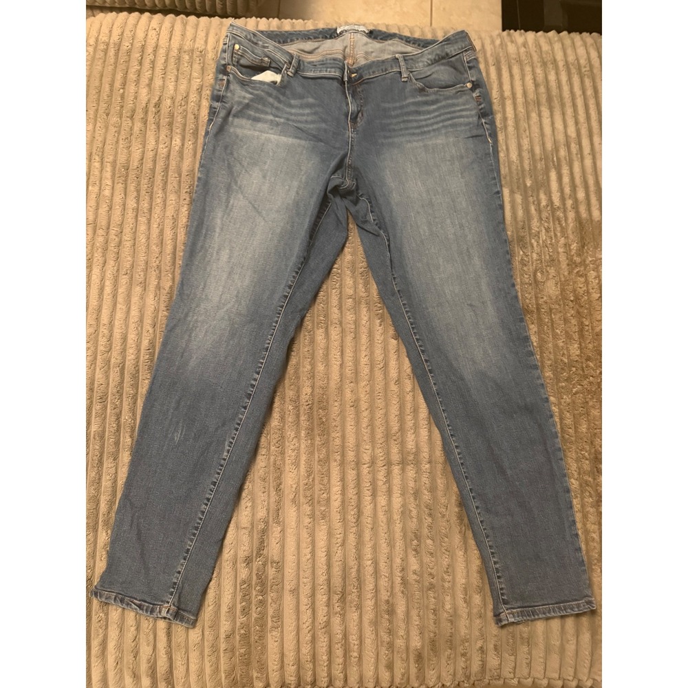 Torrid Denim Plus Size 22XT Skinny Jeans Medium Wash Stretch Extra Tall Long